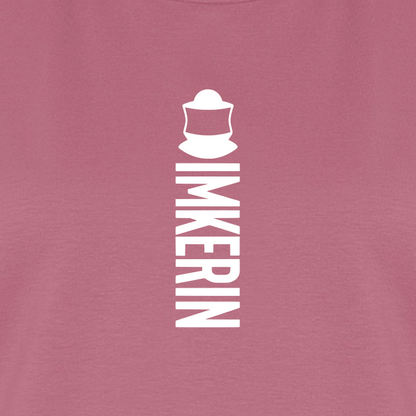 IMKERIN Code Alpha T-Shirt in Mauve – Druck im Detail
