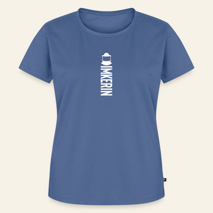IMKERIN Code Alpha T-Shirt in Steinblau – Vorderseite