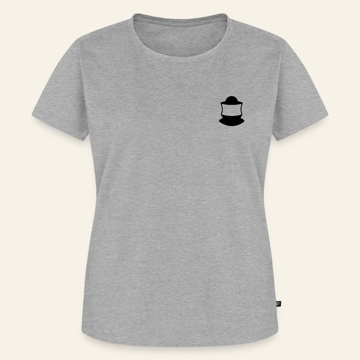 IMKERIN Code Bravo T-Shirt in Grau – Vorderseite
