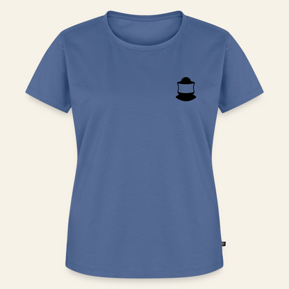 IMKERIN Code Bravo T-Shirt in Steinblau – Vorderseite