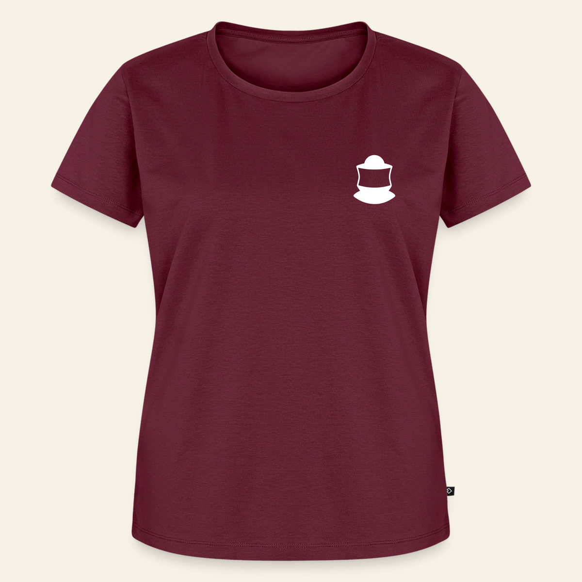 IMKERIN Code Bravo T-Shirt in Bordeaux – Vorderseite
