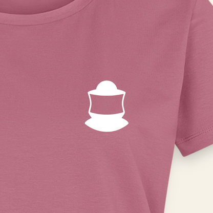 IMKERIN Code Bravo T-Shirt in Mauve – Druck im Detail