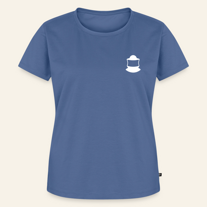 IMKERIN Code Bravo T-Shirt in Steinblau – Vorderseite