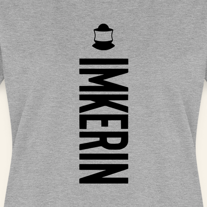IMKERIN Code Charlie T-Shirt in Grau – Druck im Detail