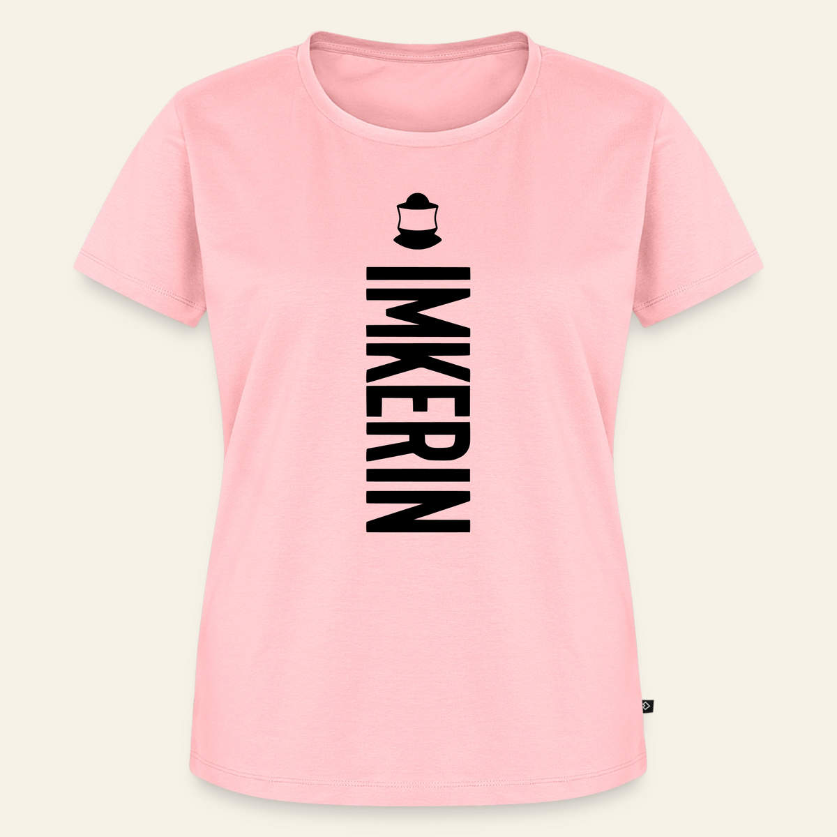 IMKERIN Code Charlie T-Shirt in Rosé – Vorderseite