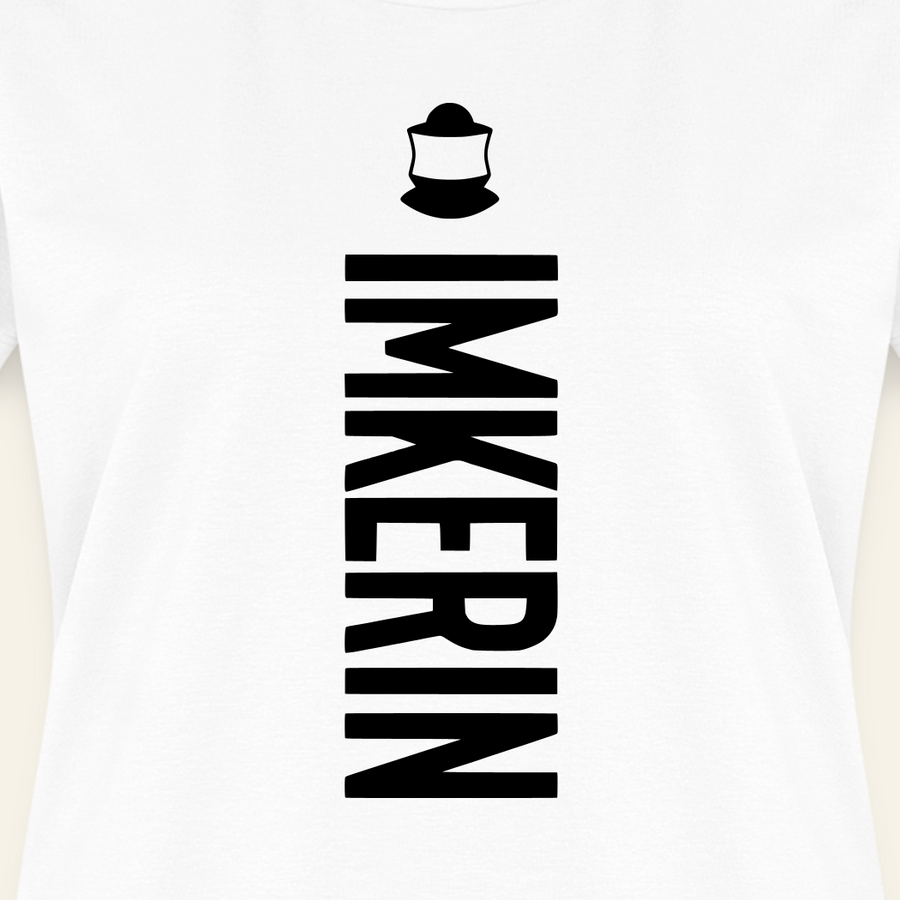 IMKERIN Code Charlie T-Shirt in Weiß – Druck im Detail