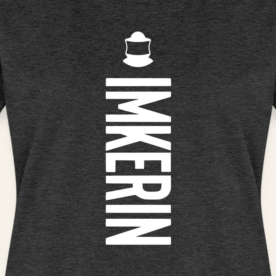 IMKERIN Code Charlie T-Shirt in Anthrazit – Druck im Detail