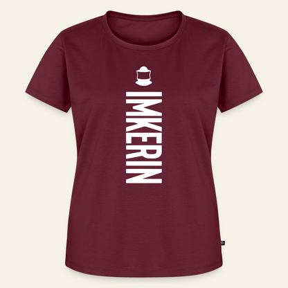 IMKERIN Code Charlie T-Shirt in Bordeaux – Vorderseite