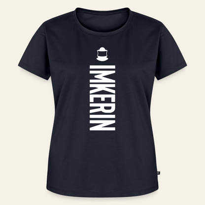 IMKERIN Code Charlie T-Shirt in Dunkelblau – Vorderseite