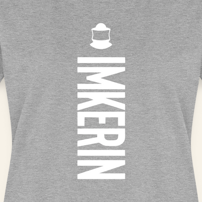 IMKERIN Code Charlie T-Shirt in Grau – Druck im Detail