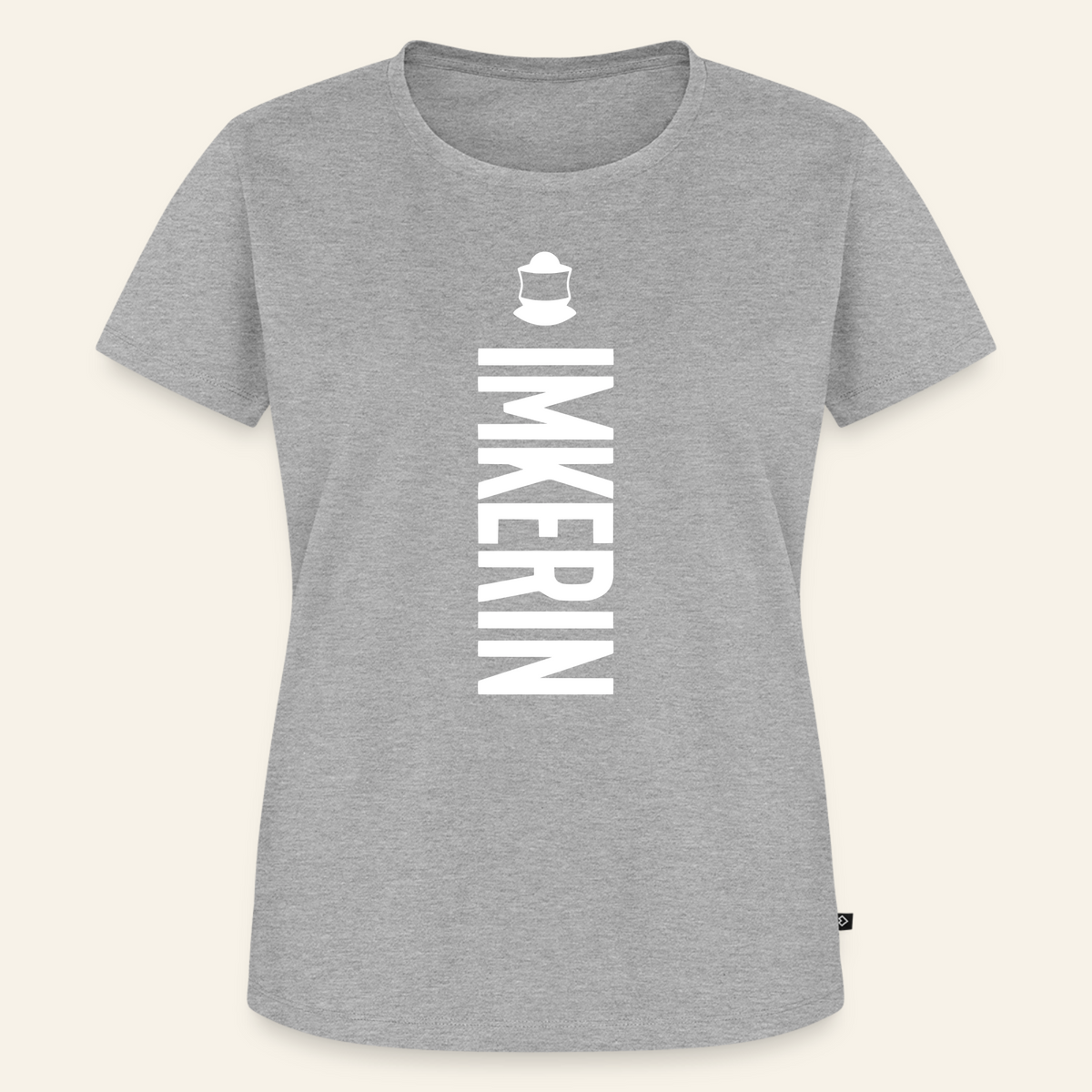 IMKERIN Code Charlie T-Shirt in Grau – Vorderseite