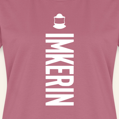 IMKERIN Code Charlie T-Shirt in Mauve – Druck im Detail