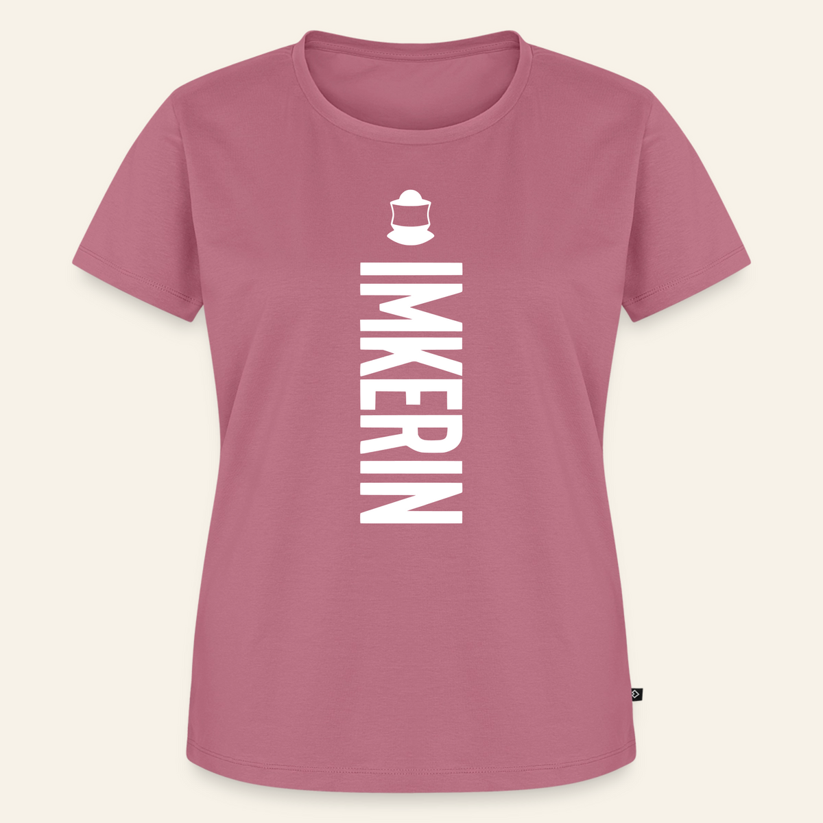IMKERIN Code Charlie T-Shirt in Mauve – Vorderseite