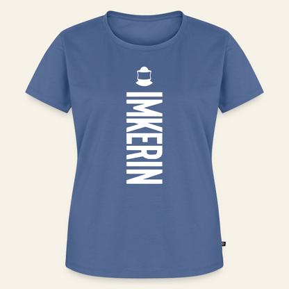 IMKERIN Code Charlie T-Shirt in Steinblau – Vorderseite
