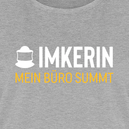 IMKERIN Code Büro T-Shirt in Grau – Druck im Detail