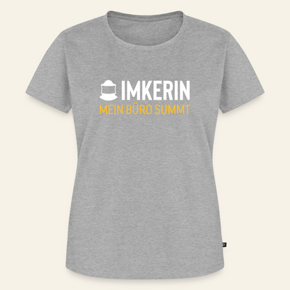 IMKERIN Code Büro T-Shirt in Grau – Vorderseite