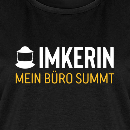 IMKERIN Code Büro T-Shirt in Schwarz – Druck im Detail