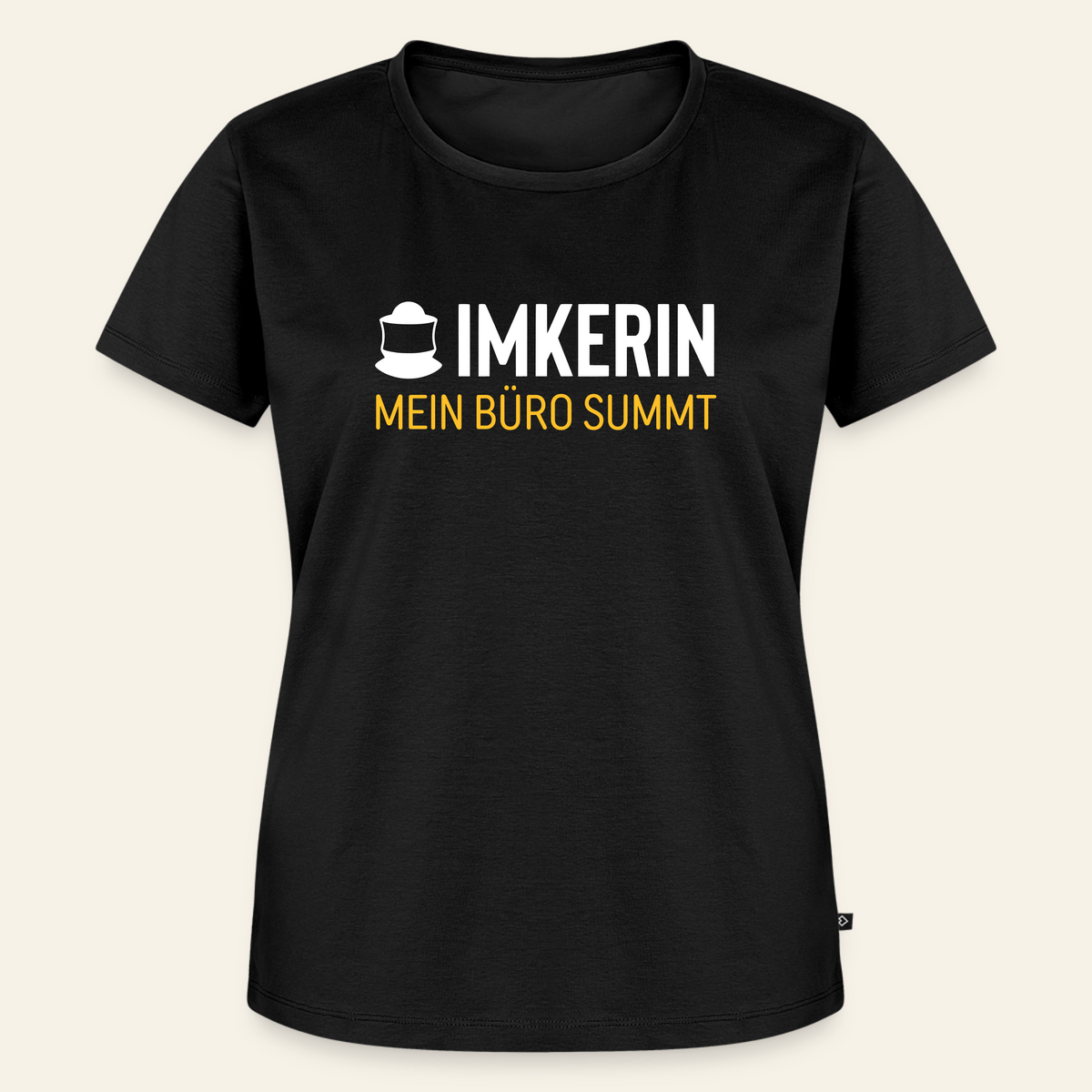 IMKERIN Code Büro T-Shirt in Schwarz – Vorderseite