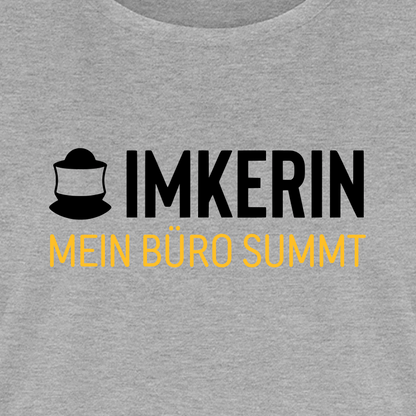 IMKERIN Code Büro T-Shirt in Grau – Druck im Detail
