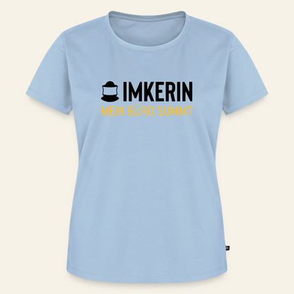 IMKERIN Code Büro T-Shirt in Hellblau – Vorderseite