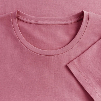 IMKERIN Code Büro T-Shirt in Mauve – Stoff im Detail