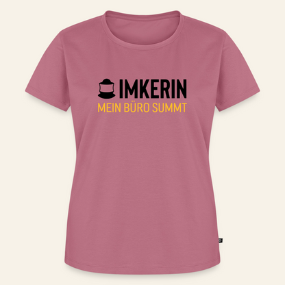 IMKERIN Code Büro T-Shirt in Mauve – Vorderseite