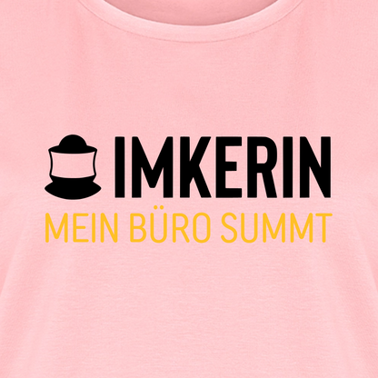 IMKERIN Code Büro T-Shirt in Rosé – Druck im Detail