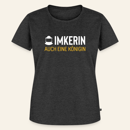 IMKERIN Code Königin T-Shirt in Anthrazit – Vorderseite