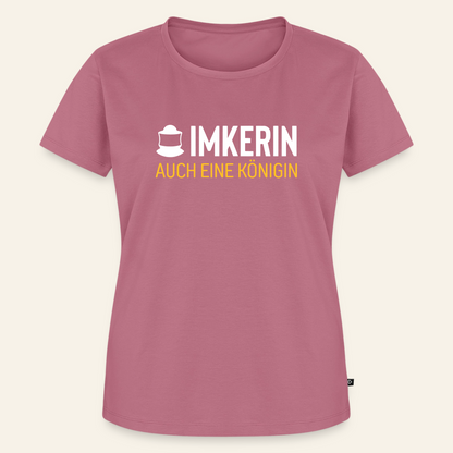 IMKERIN Code Königin T-Shirt in Mauve – Vorderseite