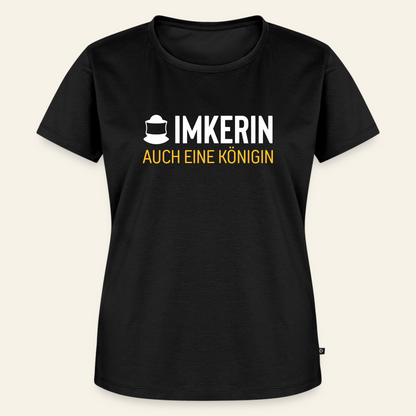 IMKERIN Code Königin T-Shirt in Schwarz – Vorderseite