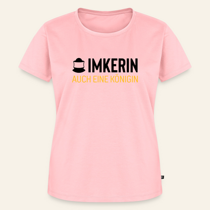 IMKERIN Code Königin T-Shirt in Rosé – Vorderseite
