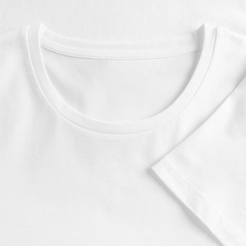 IMKERIN Code Königin T-Shirt in Weiß – Stoff im Detail