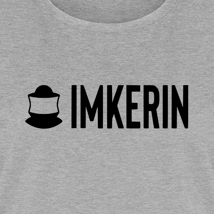 IMKERIN Code Prime T-Shirt in Grau – Druck im Detail