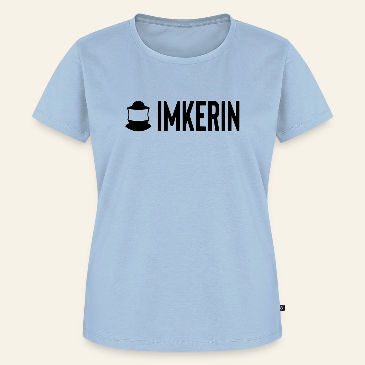 IMKERIN Code Prime T-Shirt in Hellblau – Vorderseite