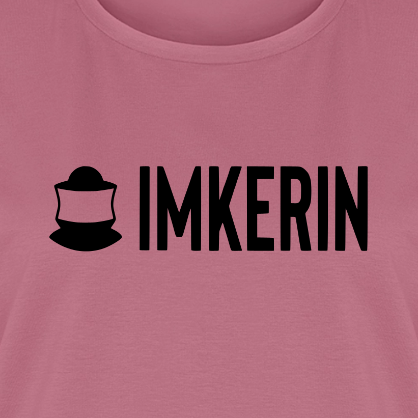 IMKERIN Code Prime T-Shirt in Mauve – Druck im Detail