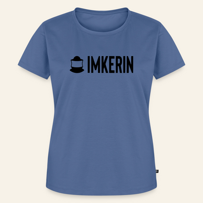 IMKERIN Code Prime T-Shirt in Steinblau – Vorderseite