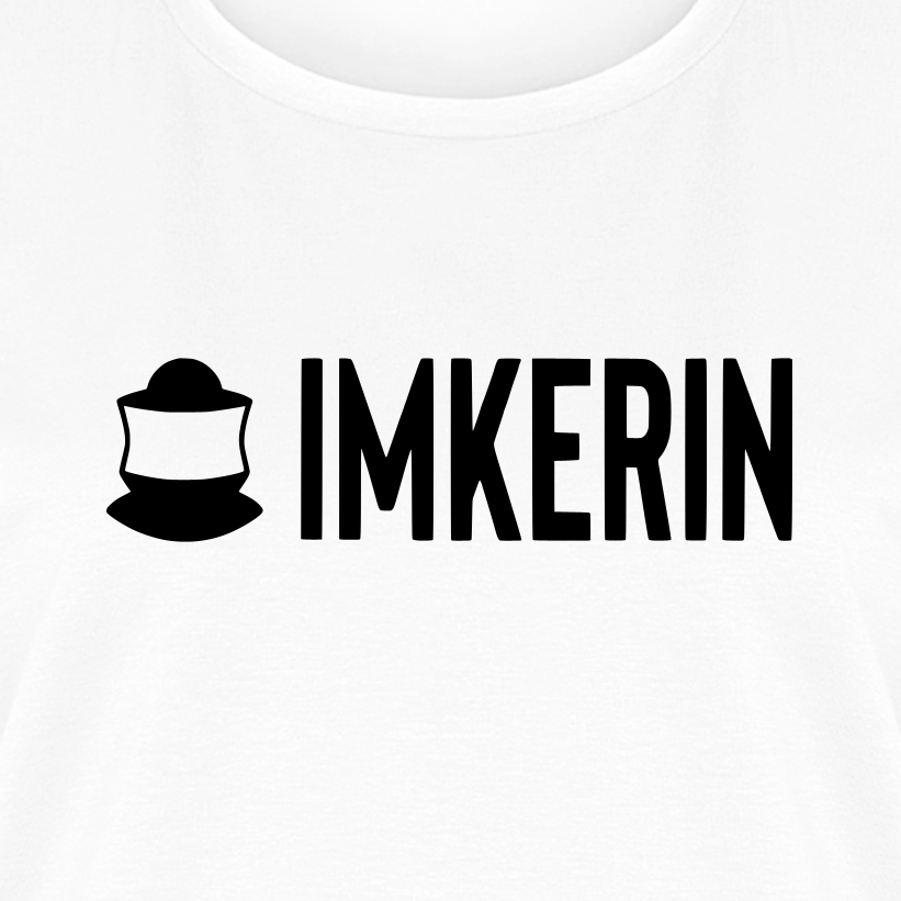 IMKERIN Code Prime T-Shirt in Weiß – Druck im Detail