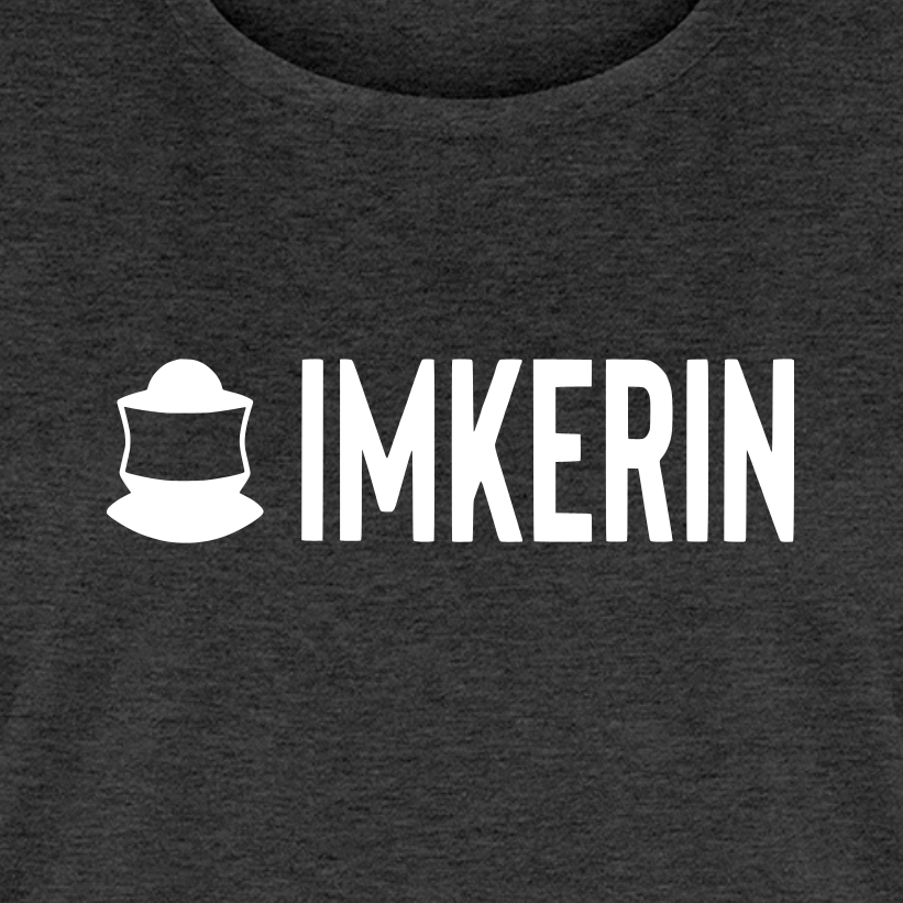 IMKERIN Code Prime T-Shirt in Anthrazit – Druck im Detail