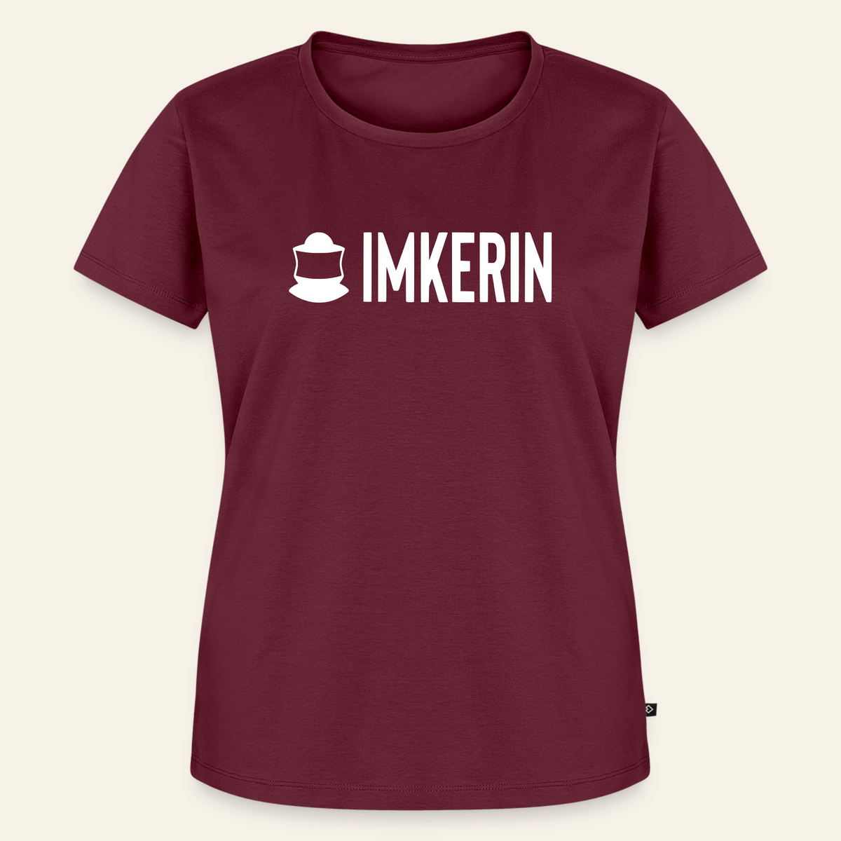 IMKERIN Code Prime T-Shirt in Bordeaux – Vorderseite