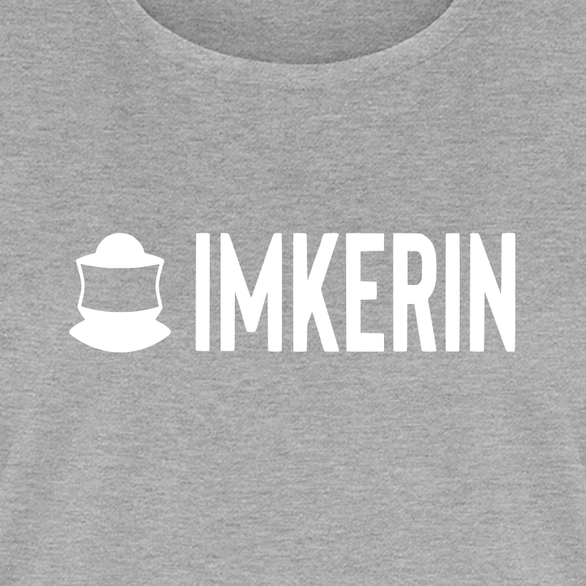 IMKERIN Code Prime T-Shirt in Grau – Druck im Detail