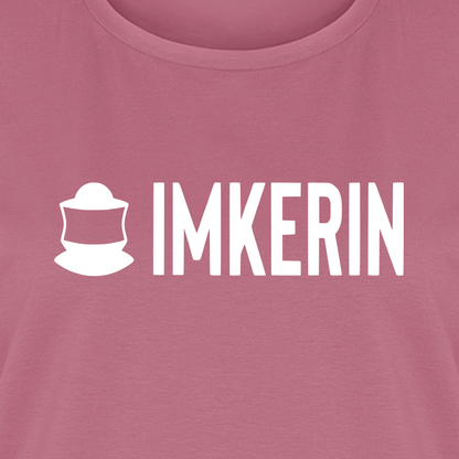 IMKERIN Code Prime T-Shirt in Mauve – Druck im Detail