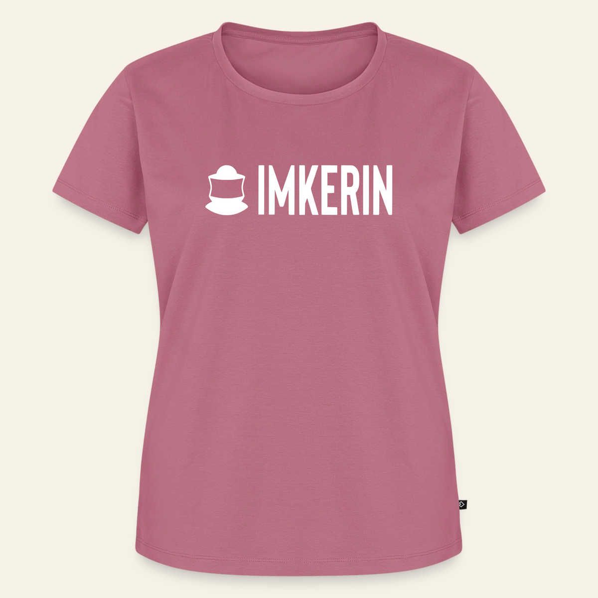 IMKERIN Code Prime T-Shirt in Mauve – Vorderseite
