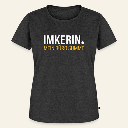 IMKERIN Dot Büro T-Shirt in Anthrazit – Vorderseite