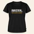 IMKERIN Dot Büro T-Shirt in Schwarz – Vorderseite