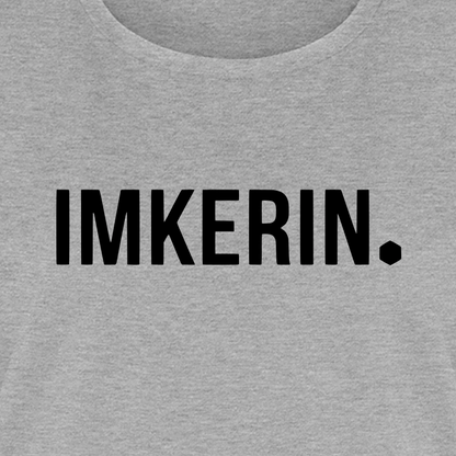 IMKERIN Dot Stark T-Shirt in Grau – Druck im Detail