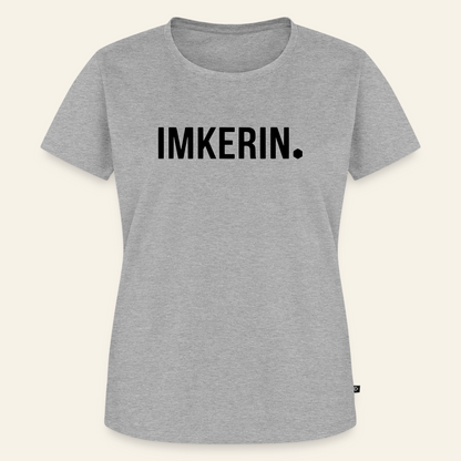 IMKERIN Dot Stark T-Shirt in Grau – Vorderseite