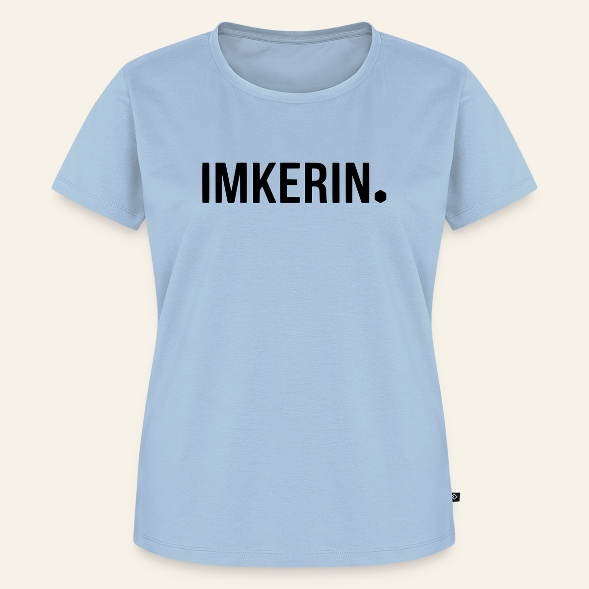 IMKERIN Dot Stark T-Shirt in Hellblau – Vorderseite