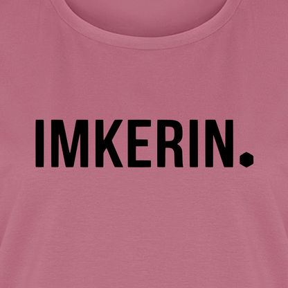 IMKERIN Dot Stark T-Shirt in Mauve – Druck im Detail
