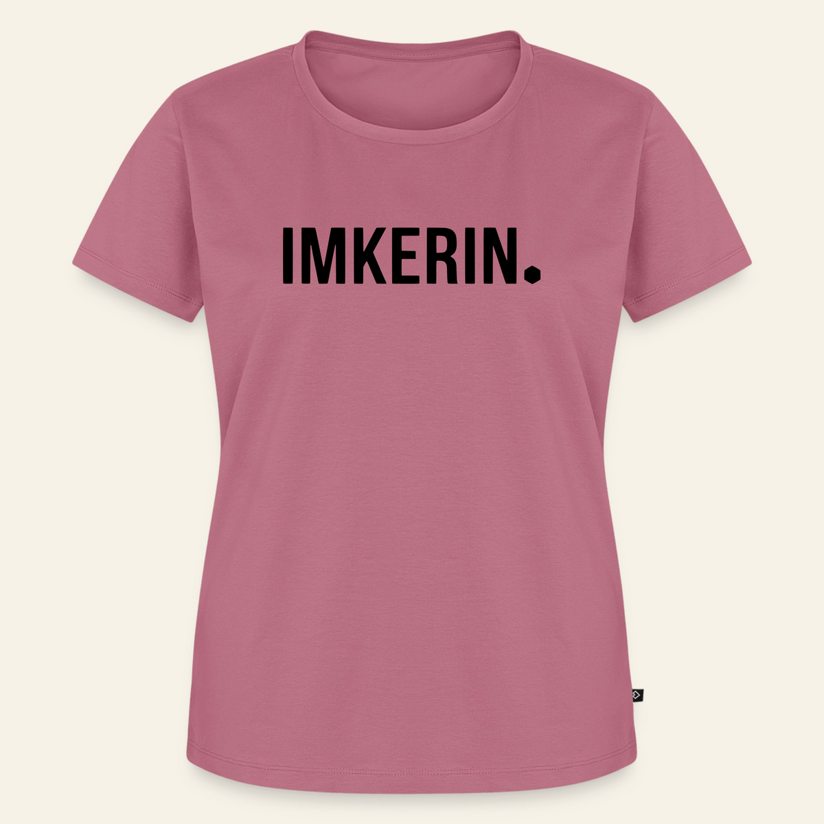 IMKERIN Dot Stark T-Shirt in Mauve – Vorderseite