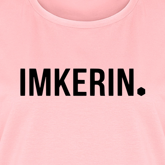 IMKERIN Dot Stark T-Shirt in Rosé – Druck im Detail